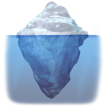 iceberg submerged and tip