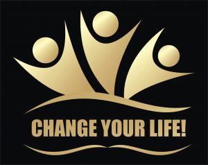 Change Your Life! black and gold logo