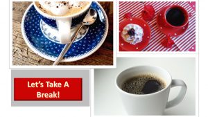 Infographics Break Time Red White and Blue Collection
