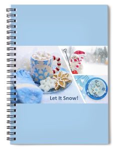 Powder Blue Let it Snow spiral notebook for #vss365