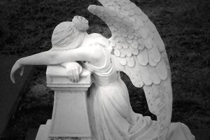 statue of an angel weeping over a gravestone by Michelle Bryant #vss365
