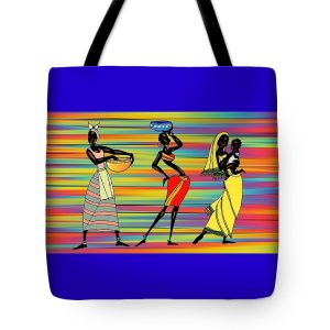 tote bag featuring stylized-african-women for #vss365