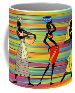 A mug of Stylized African Women from Nancy's Novelty Photos on Pixels