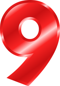 red number 9 for Sip & Share