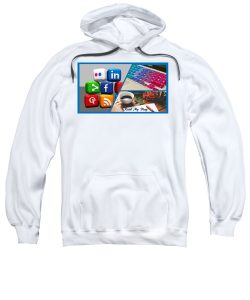 "Read my blog" sweatshirt with hoodie
