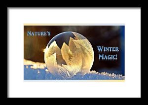 winter magic ice crystal framed print for #vss365