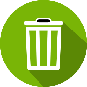 trash icon for orphaned content you want to get rid of
