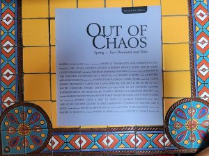 Out of Chaos, and anthology containing work by Nancy Wyatt