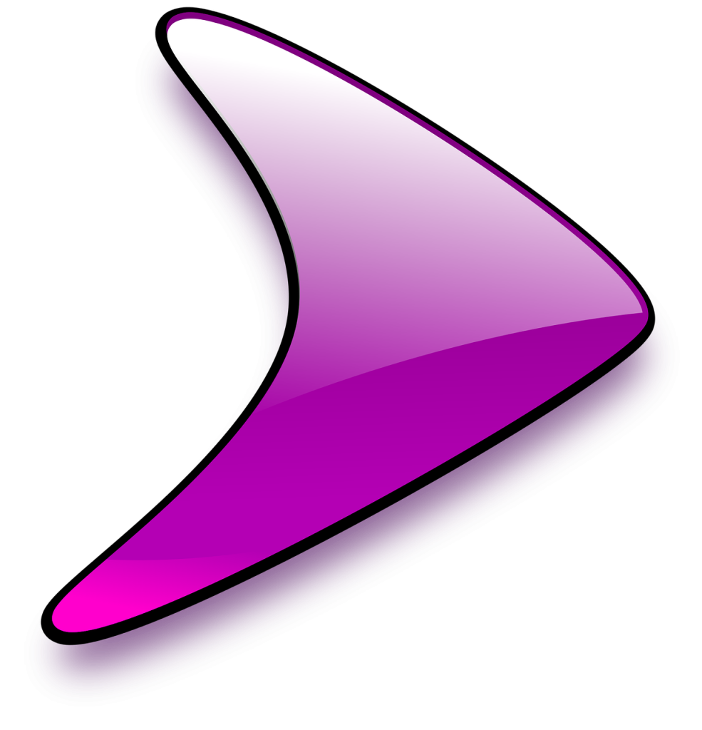 purple arrow indicating direction
