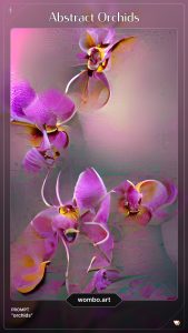 Abstract Orchids - Wombo Dream AI Art by Nancy Wyatt
