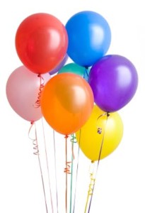 colorful balloons for celebrating holidays